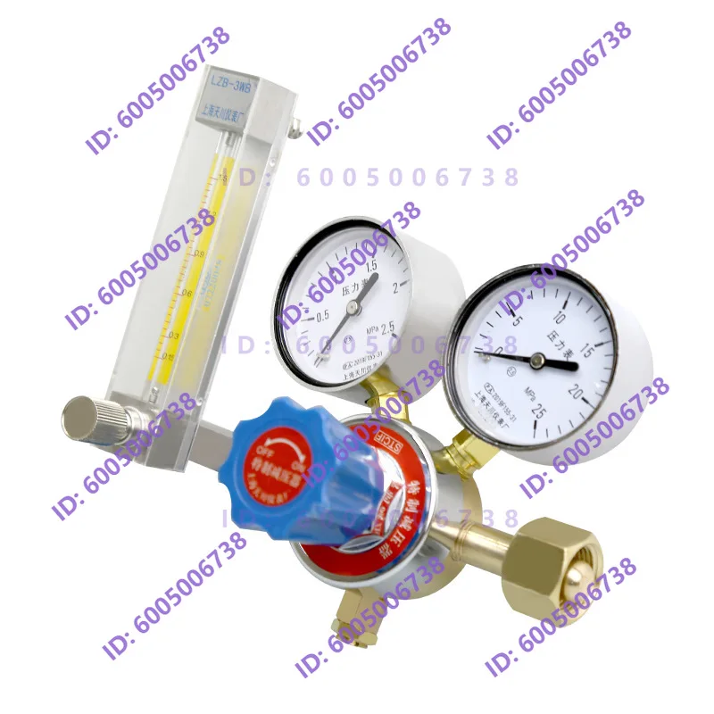 High precision rotor flowmeter pressure reducing valve double head with rotor flowmeter