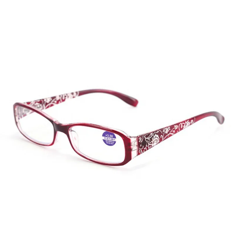 Anti Blau Licht Lesebrille Frauen Retro Presbyopie Brille Muster Brillen Dioptrien +1,0 +1,5 +2,0 +2,5 +3,0 +3,5 +4,0 – Detail 6