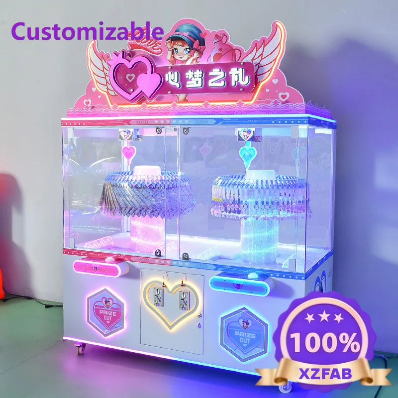 Factory Direct 2026 Video Game City New Gift Clip Machine Video Keychain Pendant Coin-operated Commercial Turntable