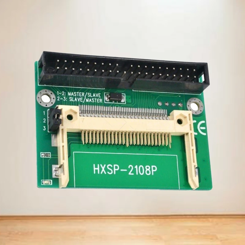 Compact Flash Memory Disk, CF Card para 3, 5 Polegada, IDE Adaptador Masculino, Desktop PATA HDD Converter, 40 Pin