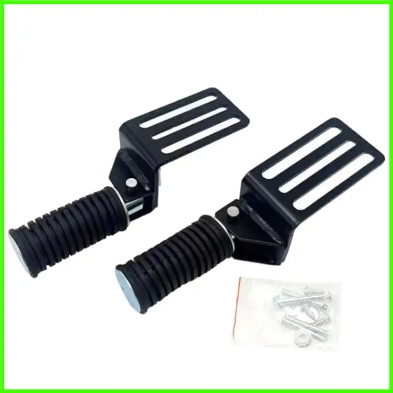 

Anti Slip Motorcycle Foot Pegs Foldable Footrest Heavy Duty Iron Material Easy Installation For Various Bike Models 2pcs