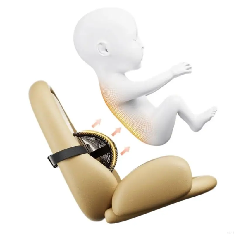  Baby Strollers Back Cushion Ergonomic Support Breathable Easy To Clean Pram Pad