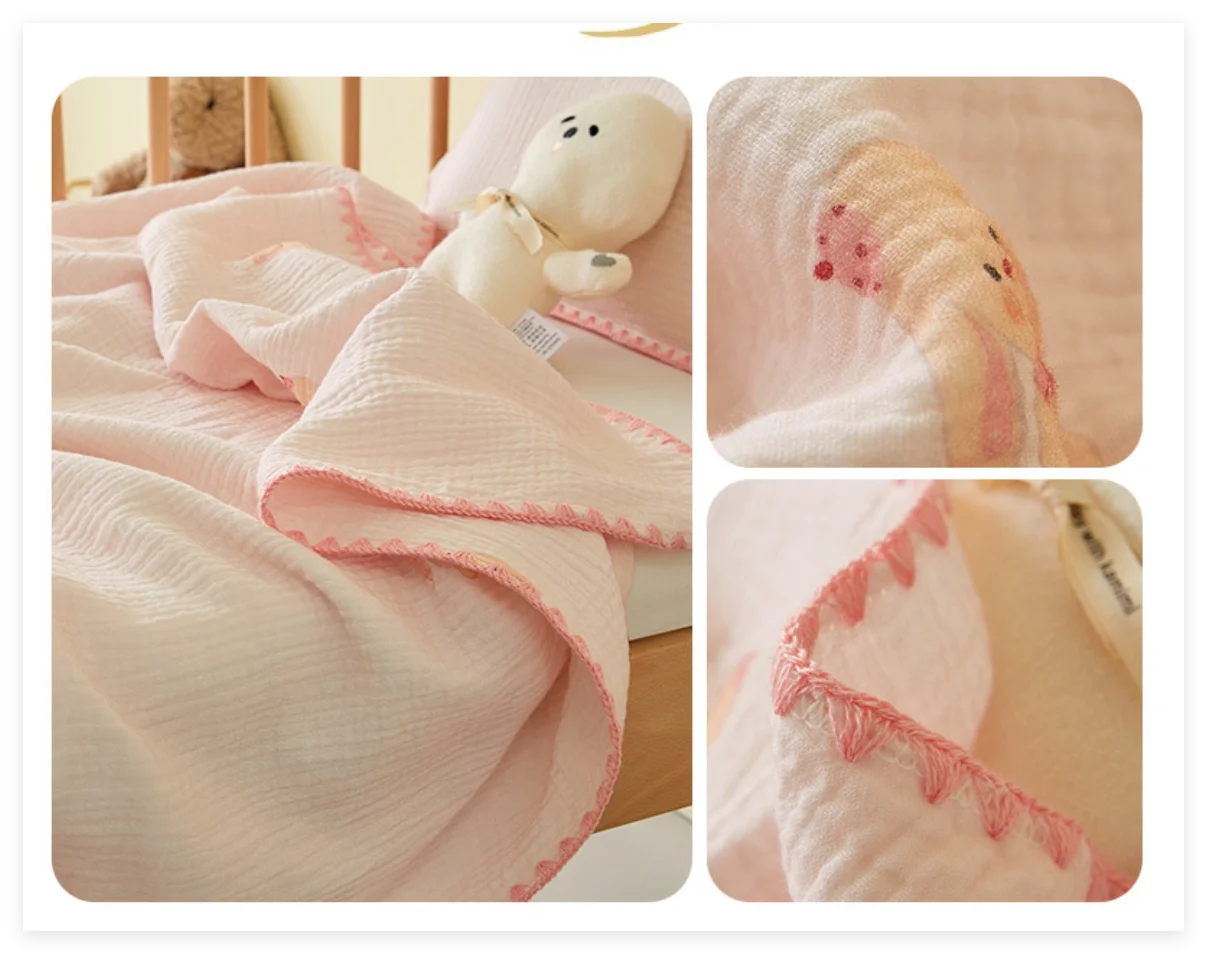 Verão cobertor do bebê recém-nascido algodão macio swaddle envoltório cobertor meninos meninas infantil recebendo cobertor para berço colcha toalha de banho