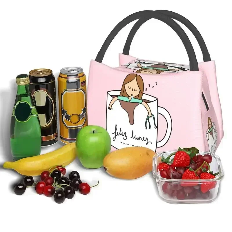 Enfermera En Apuros Insulated Lunch Bag for Women Leakproof Student Nurse Medical Medicine Thermal Cooler Lunch Tote