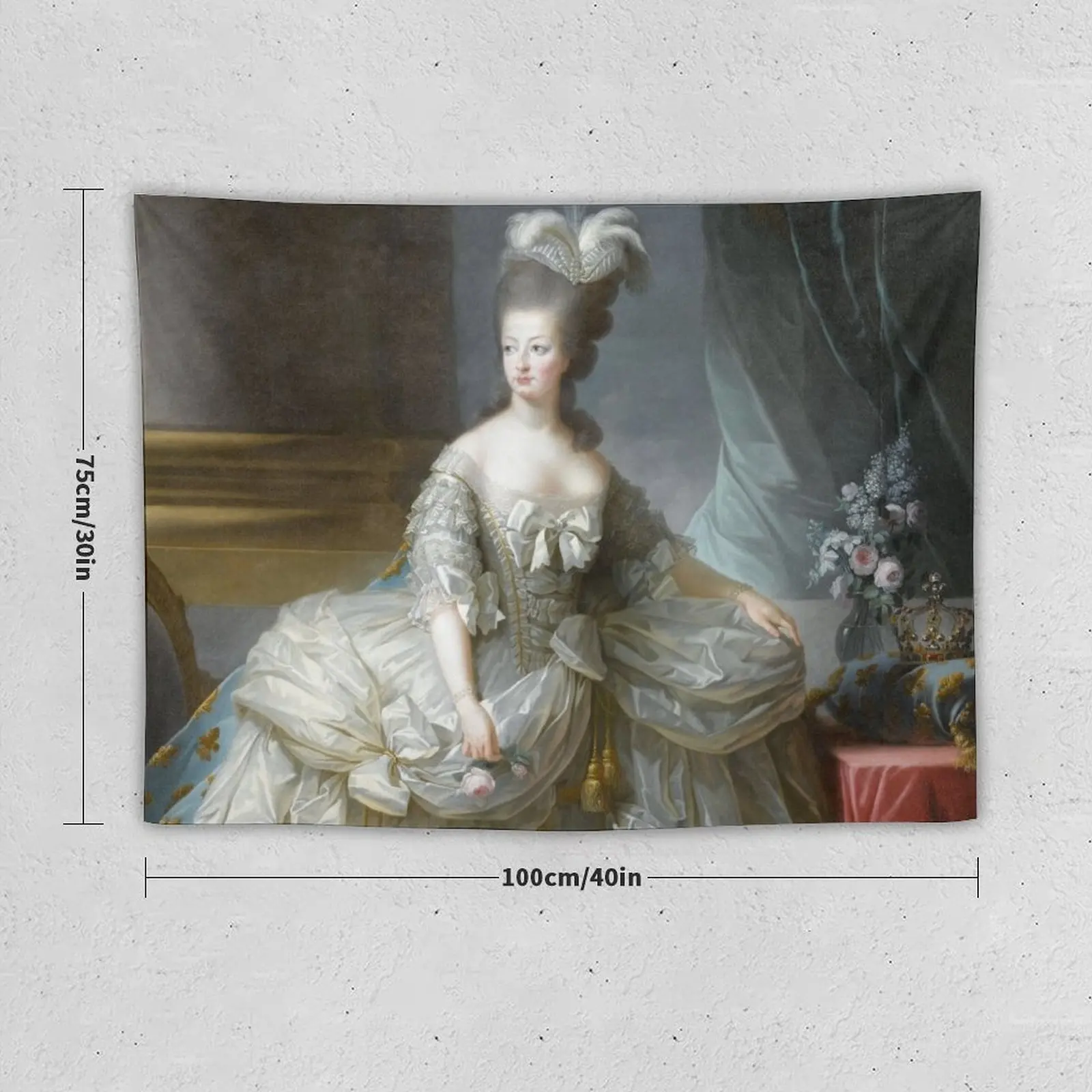 Marie-Antoinette reine de France - Anonyme, d'après Louise-Elisabeth Vigée Le Brun Tapestry Wallpapers Home Decor Tapestry