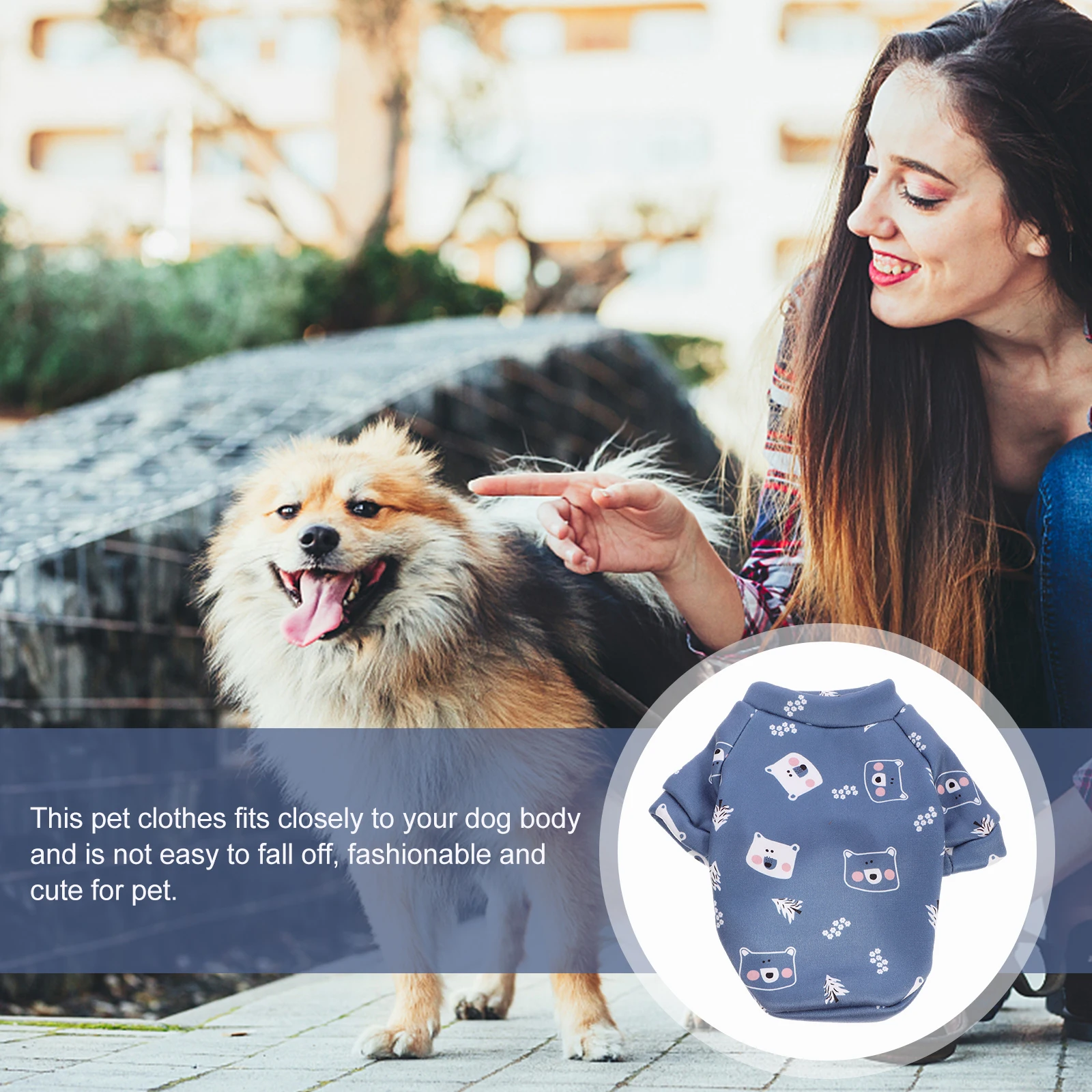 

Pet Winter Clothing Adorable Puppy Clothes Thermal Dog Hoodies Warm Polyester Outfits Cartoon Print Windproof Pet Apparel Dog
