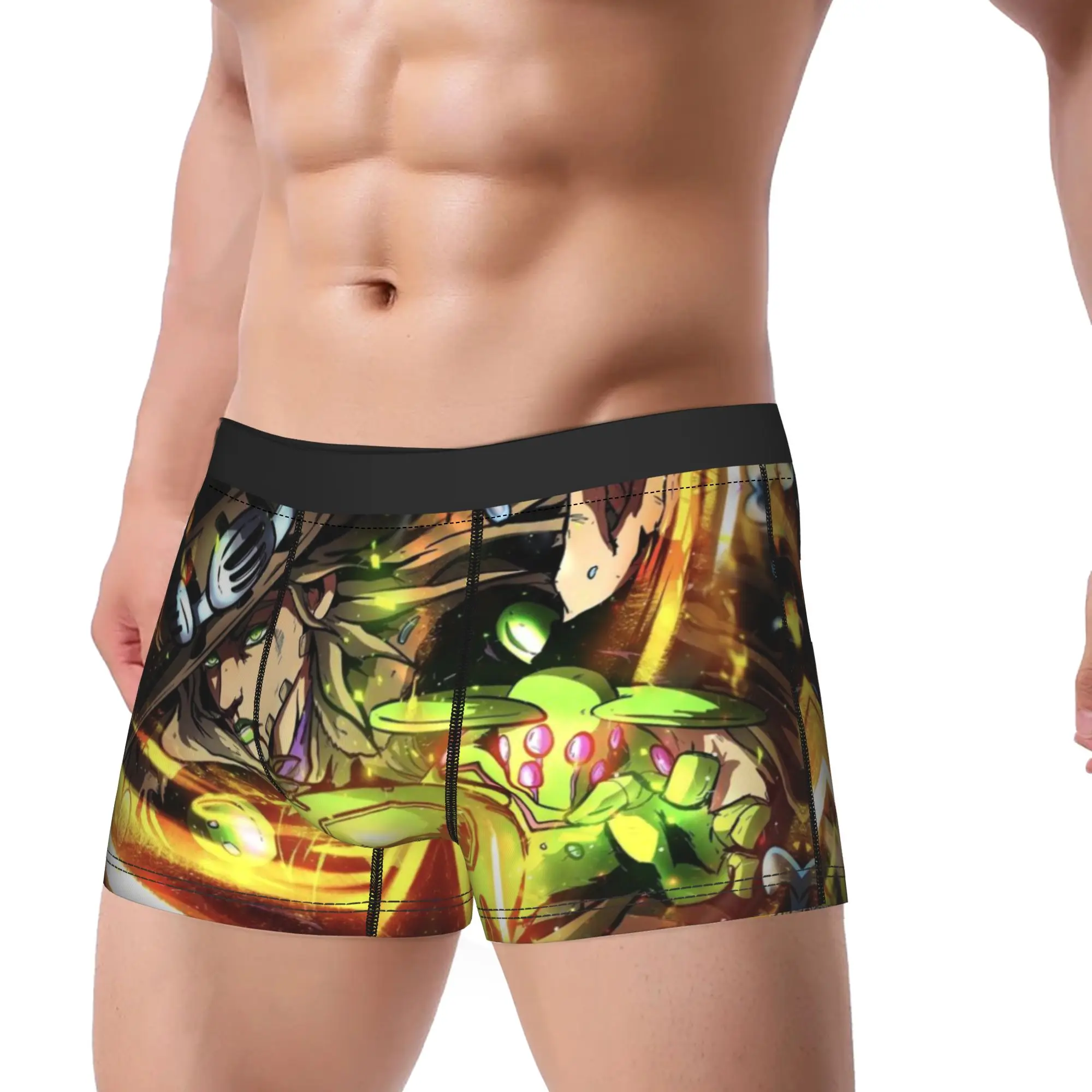Retro Manga Portrait JoJo's Bizarre Adventure Underpants Homme Panties Men's Underwear Comfortable Shorts Boxer Briefs