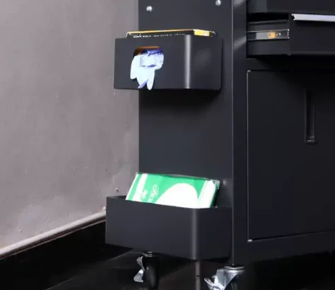 Hairdresser Toolbox Black   Salon Cart Tattoo Workstation