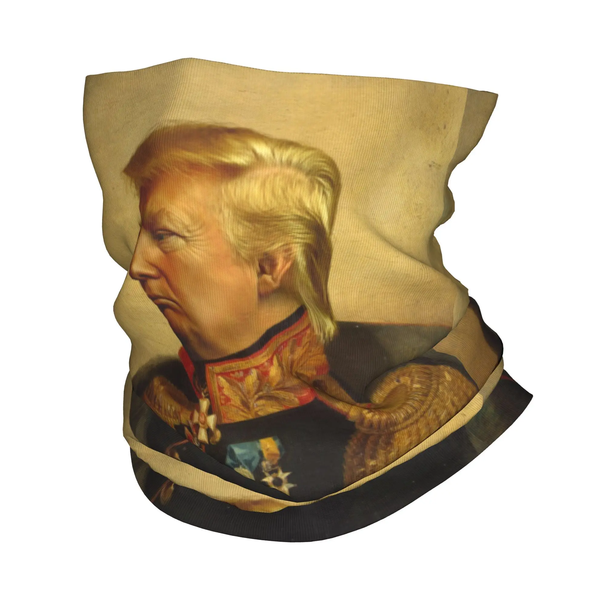 Custom Donald Trump Winter Headband Neck Warmer Women Men Hiking Tube Scarf USA United States Presidential Face Bandana Gaiter