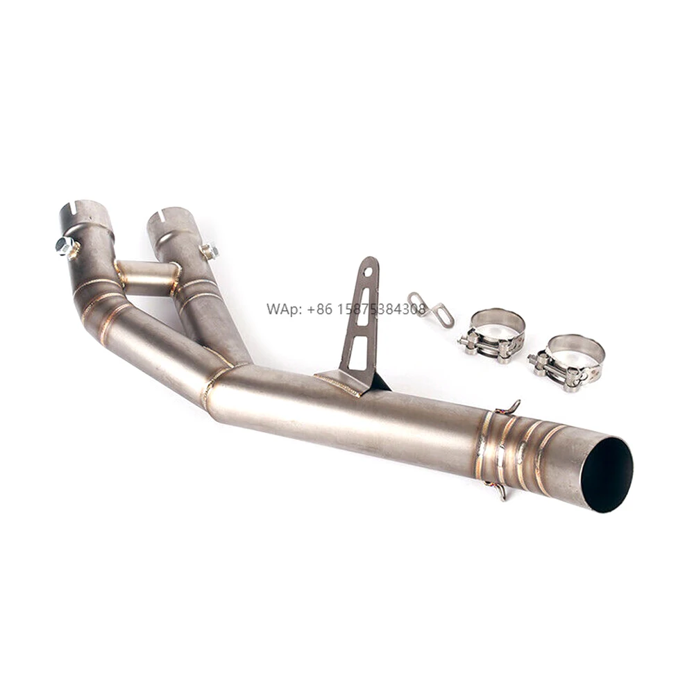 

Hot Sale Very Durable Slip on Motorcycle Exhaust Escape Middle Link Pipe for R1 2015-2017