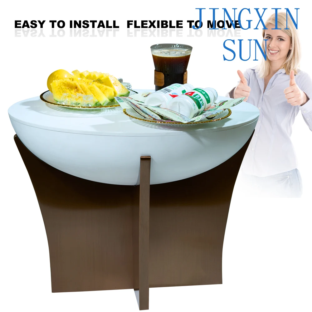 modern style movable coffee table durable material, living room or entrance furniture with ice latest design