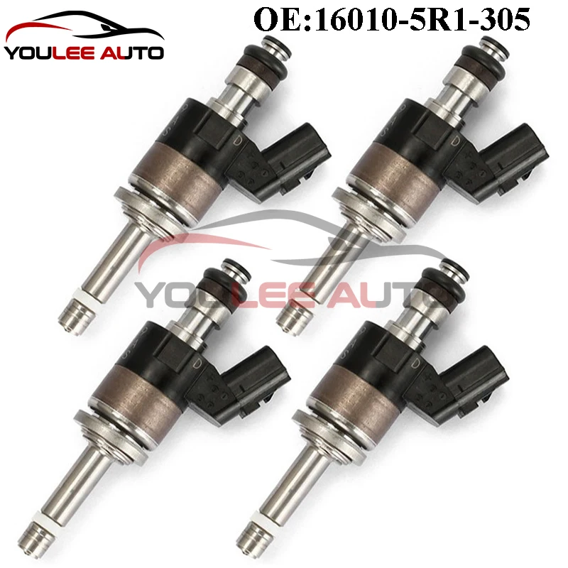 

4 шт. 16010-5R1-305 160105R1305 16010-5R1-315 160105R1315 топливные форсунки для Honda Fit 2015-2019 1.5L KA6MT KACVT автозапчасти