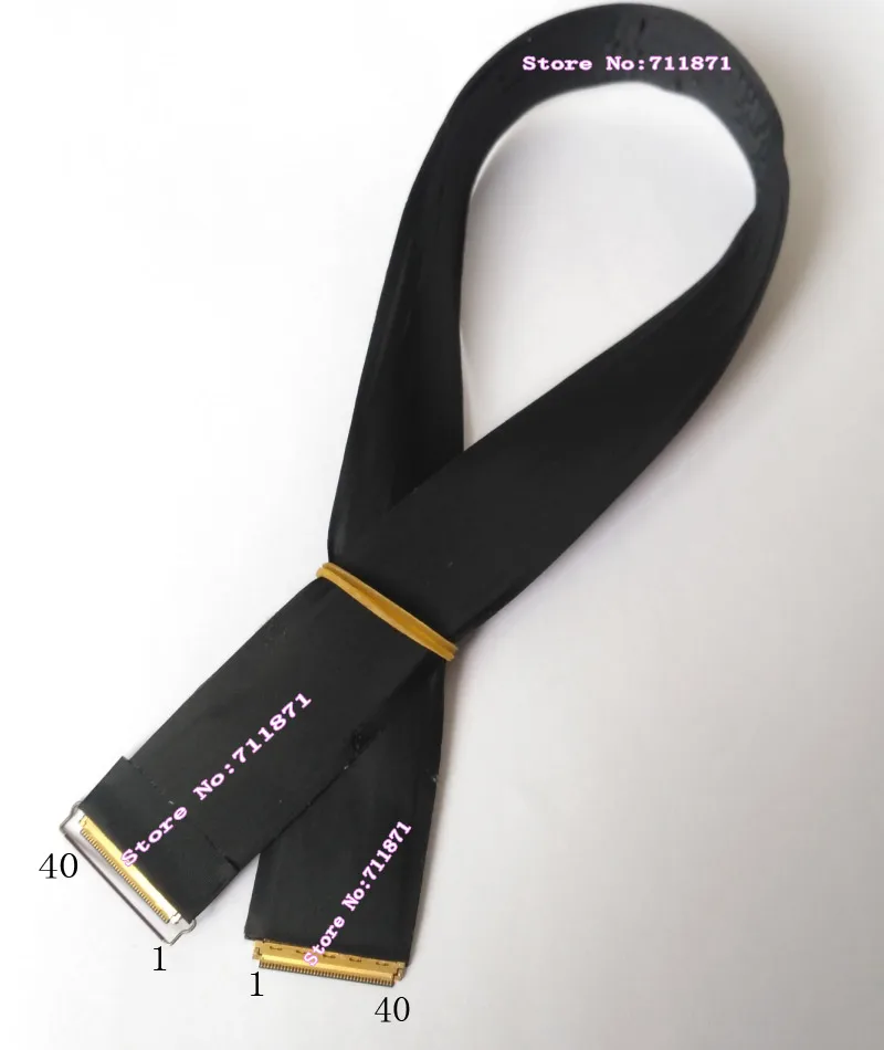 40Pin مزدوج 20453-040T خط كابل الشاشة شقة رقيقة 40P إلى 40Pin 20453 040T 4K 4 حارة eDP خط الشاشة سلك الحبل 4 ممرات edp الحبل
