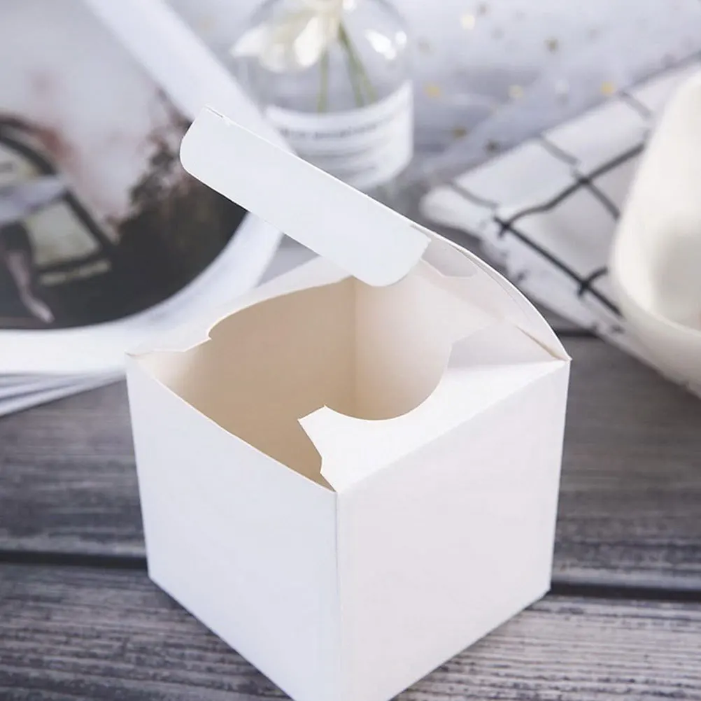 20 stuks hartvormige taartdozen mini individuele papieren cupcake dozen bruiloft dessert snoep verpakking kleine snoep container