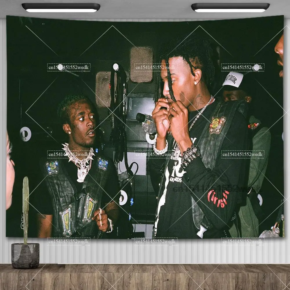 Playboi Carti gobelin hipisowski raper piosenkarz gobelin ścienny czarno-białą wiszące gobeliny matę do jogi estetyczny wystrój pokoju — zdjęcie 5