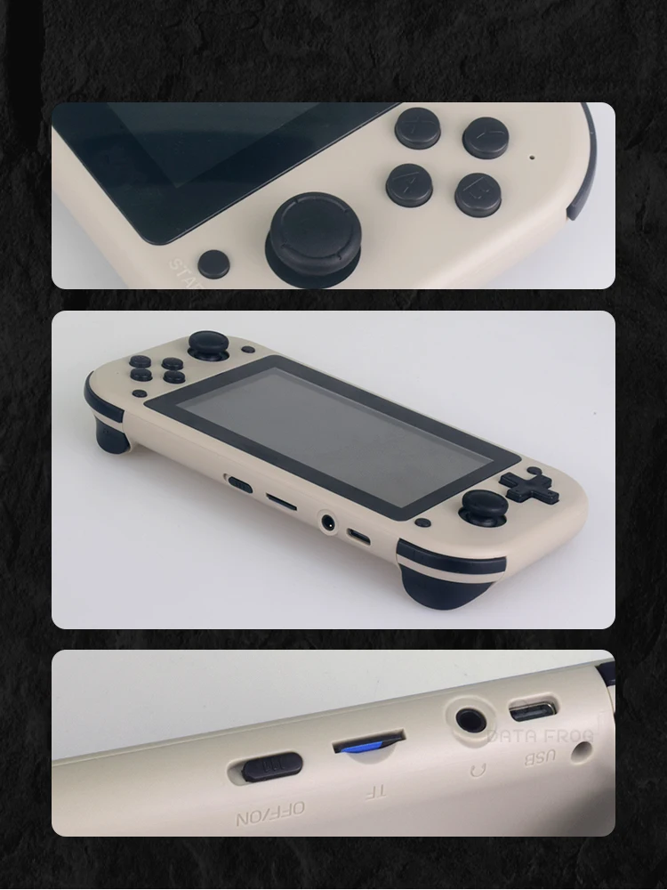 DATA FROG M17 4.3 inch Handheld Game Console Player Mini Handheld Video Game Console Built-in 19000 Game Gifts For Children 2023