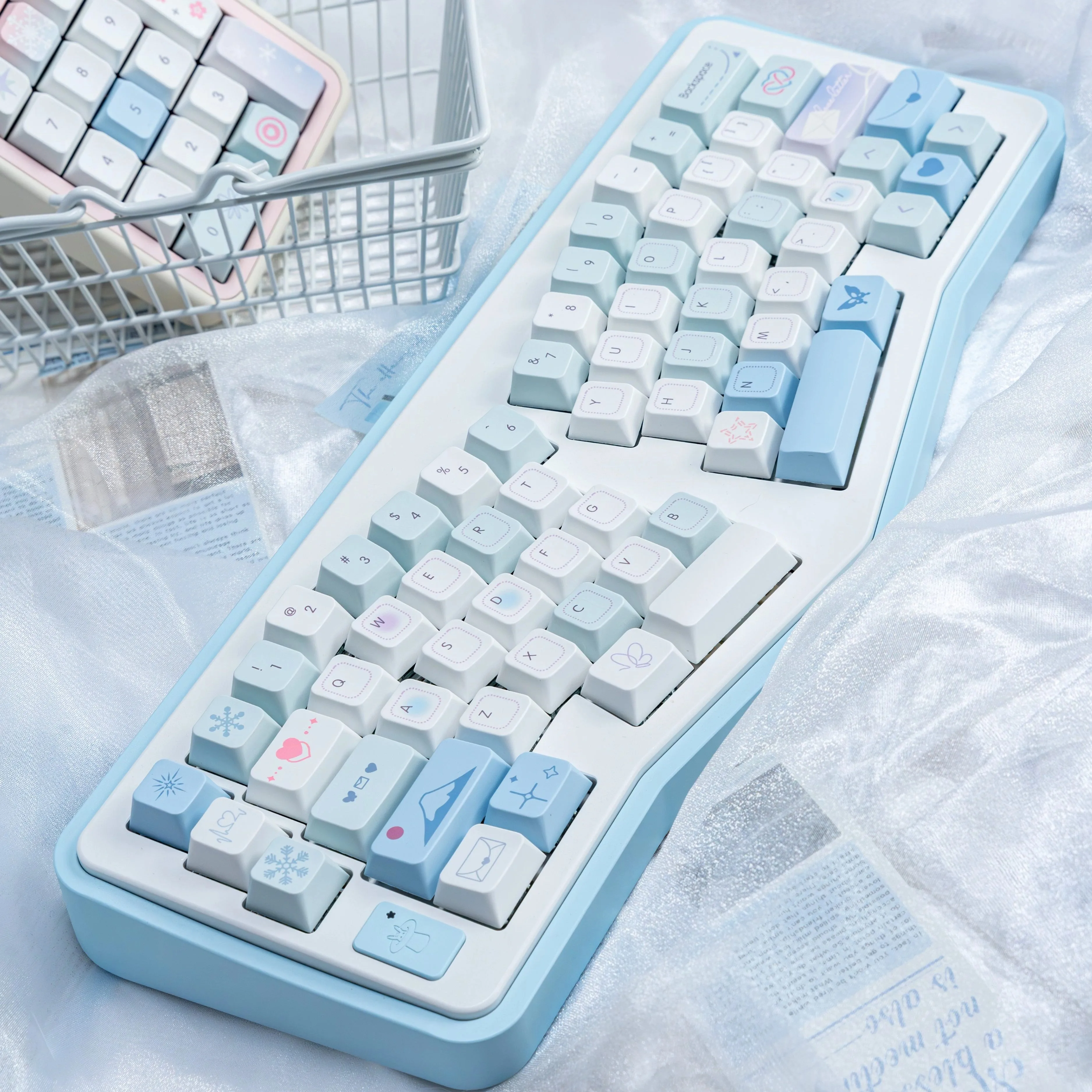 Love letter  spring field  spring puppy original 118-key sublimation mechanical keyboard keycaps