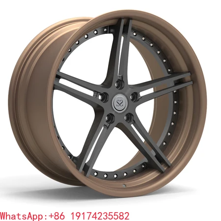 

Barrel Bronzed Center Brushed Gun Metal Forged Wheels for Eslass350cdi Year2010 2-piece Alloy Rims