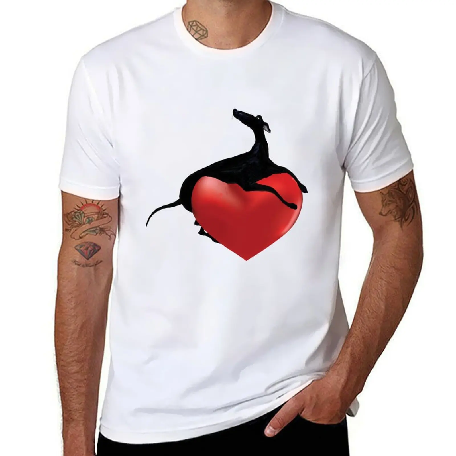 

LOVE GREYHOUND g909h T-Shirt Relaxed Fit Casual Short Sleeve Top
