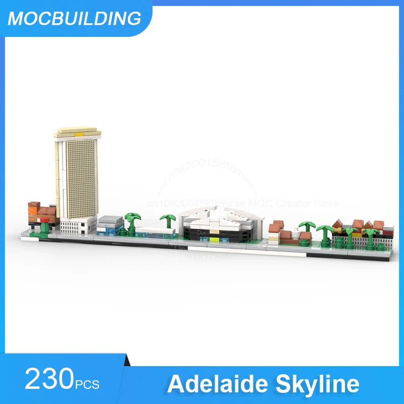 

Строительные блоки MOC, модель Аделаида, горизонтальная модель, сделай сам, сборка кирпичей, коллекция городских архитектур, развивающие рождественские игрушки, подарки, 230 шт.