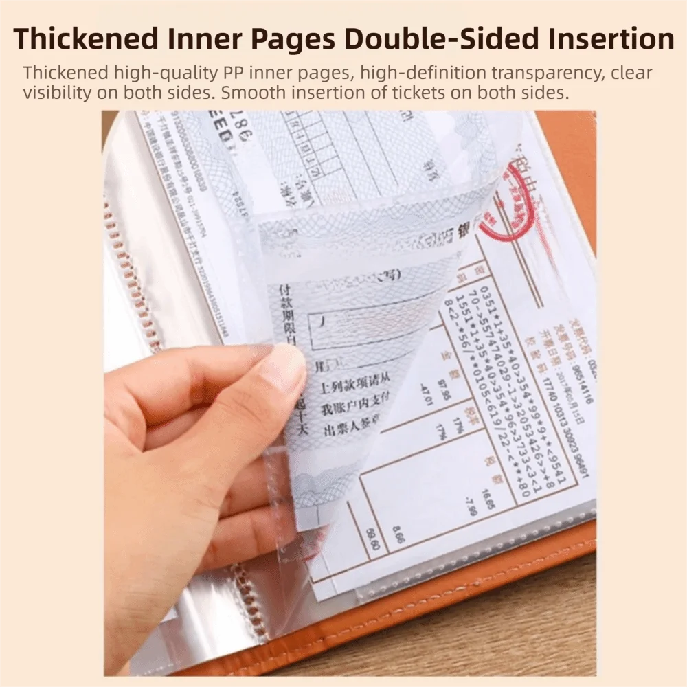 

PU Leather Money Savings Challenge Binder Solid Color with Password Lock Budget Bill Organizer Save Money Clear View