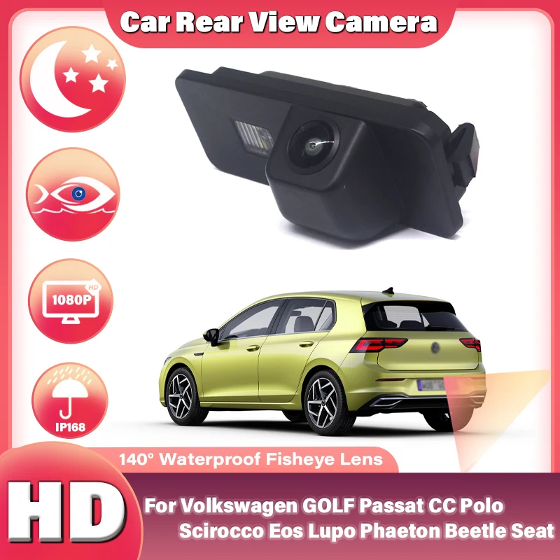 140Degrees AHD 1080P Rear View Wide Angle Camera For Volkswagen For VW GOLF Passat CC Polo Scirocco Eos Lupo Phaeton Beetle Seat
