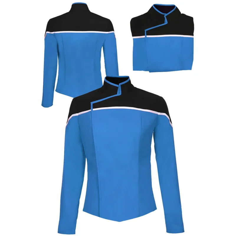 2025 新しいロアデッキコスプレファンタジアブルー制服映画宇宙旅行衣装変装男性男性ファンタジーハロウィンカーニブ ☆ WRL ☆