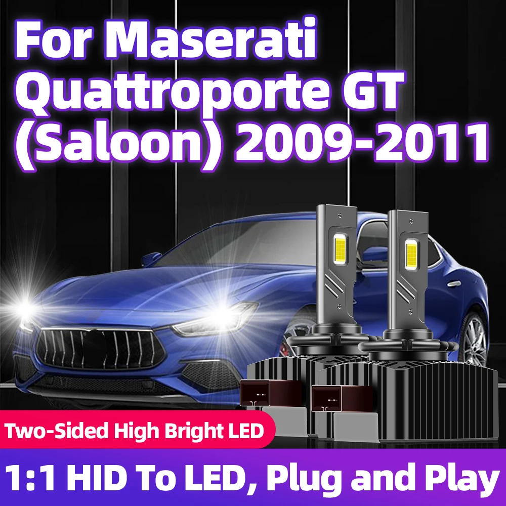 

Для Maserati Quattroporte GT (Saloon) 2009 2010 2011 D1S фары HID to Turbo LED 30000LM CSP Chip 6000K лампы 110 Вт Plug & Play