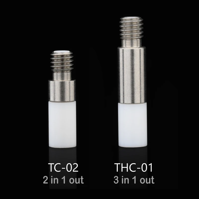 Запчасти для 3D принтера, ПТФЭ трубка 2 в 1, 2 цвета, Hotend TC-02 Hotend Throat/3 в 1 Out, многоцветная, 3 цвета, Hotend THC-01 Pipe