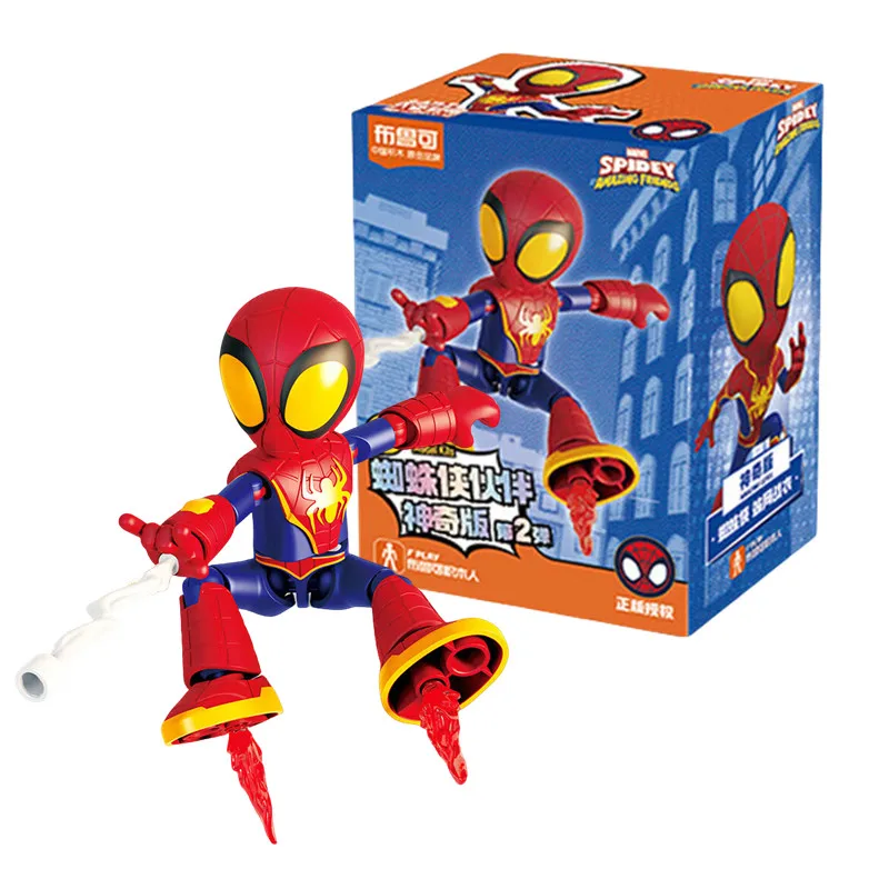 Marvel Spider Man Baustein Spleißspielzeug 12 cm Iron Man Peter Parker Miles Morales Spider Gwen Actionfigur Baustein