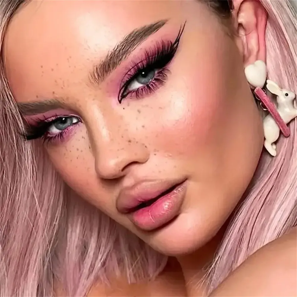 5 Paar Fuchswimpern, natürlich aussehende Katzenaugenwimpern, 3D-längige Wimpern, 16 mm Wimpern – Detail 5