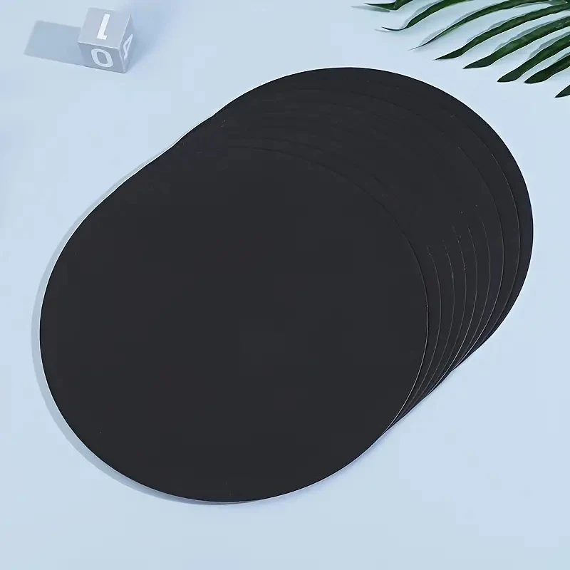 50/100PCS 29cm（11.4 in） Circular black cardboard, simple and pure color painting, lead drawing paper, round surface