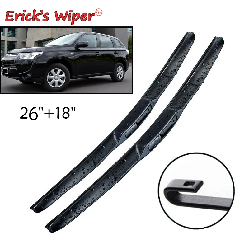 Erick\'s Wiper LHD Front Wiper Blades For Mitsubishi Outlander 3 GF GG ZJ ZK ZL 2012 - 2020 Windshield Windscreen Window 26\