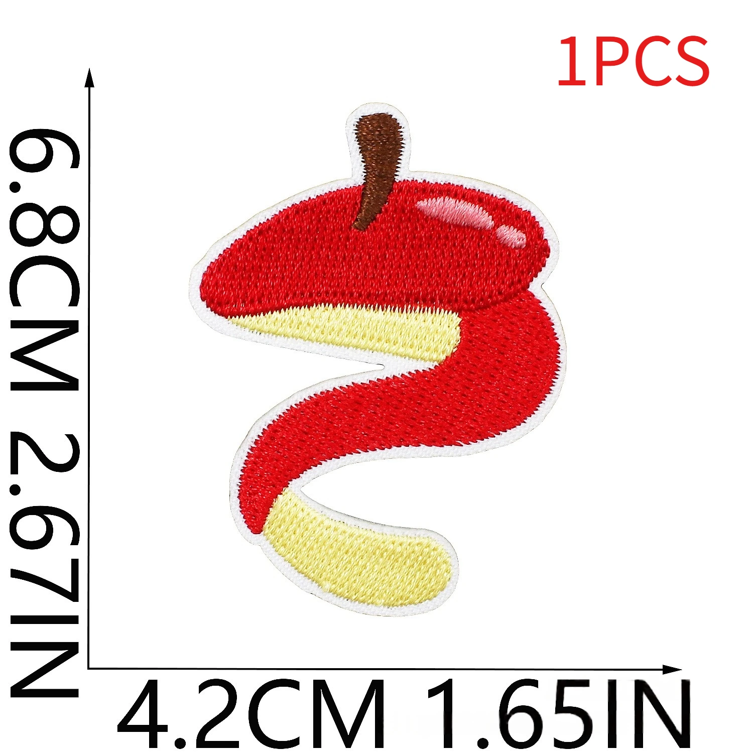 Patches for Kids Clothes Cartoon Apple Embroidery Cloth Iron on Appliques DIY Apparel Sewing Supplies