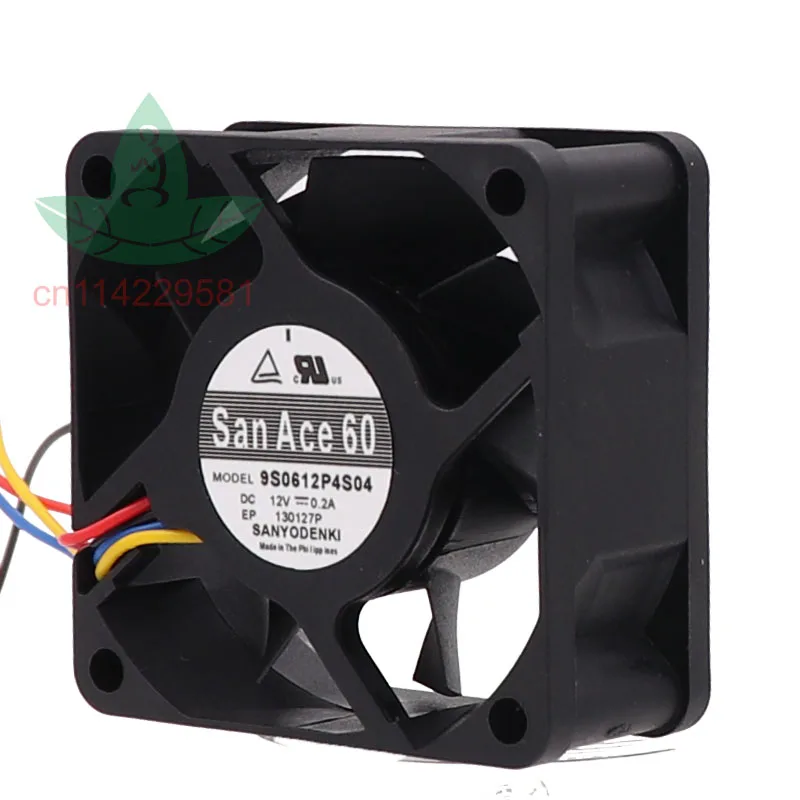 New For Original 9S0612P4S04 6CM 6025 12V 0.2A 4-Pin PWM Double Ball Silent Cooling Fan