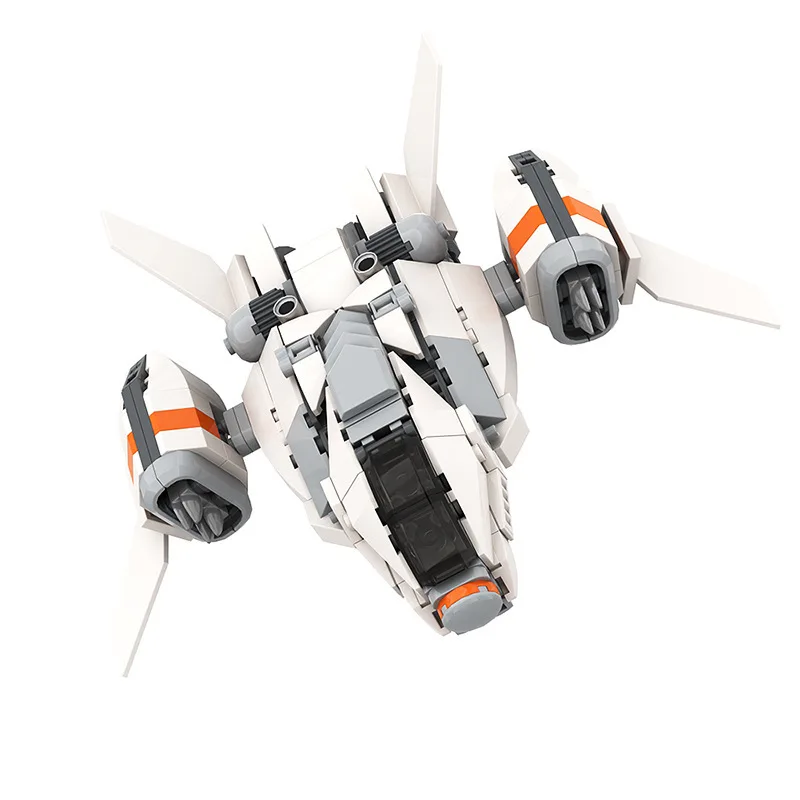 MOC Crusader Battleship Warrior Shipboard Fighter Building Blocks Puzzle Collection Bricks Assemble Children's Love Toys