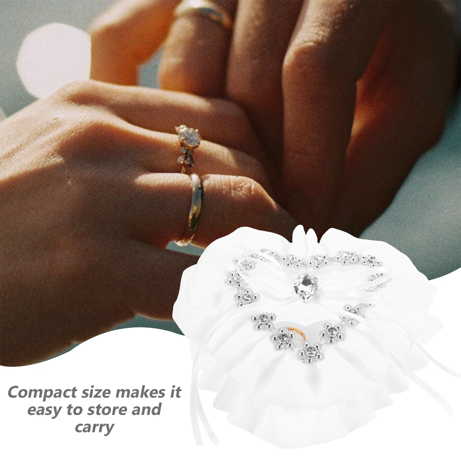 

Love Jewelry Box Ring Boxes Wedding Holder Favour Decorations for Ceremony Plastic Travel