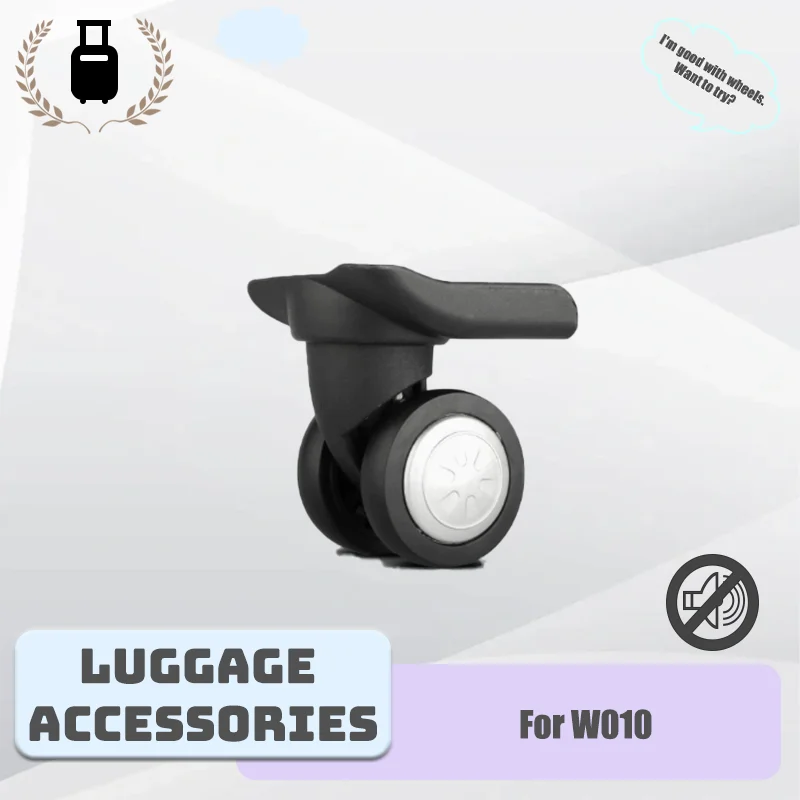 

For W010 Universal Suitcase Replacement Wheels Wearproof 360° Rotating Casters Lightweight Luggage Repair Accessories