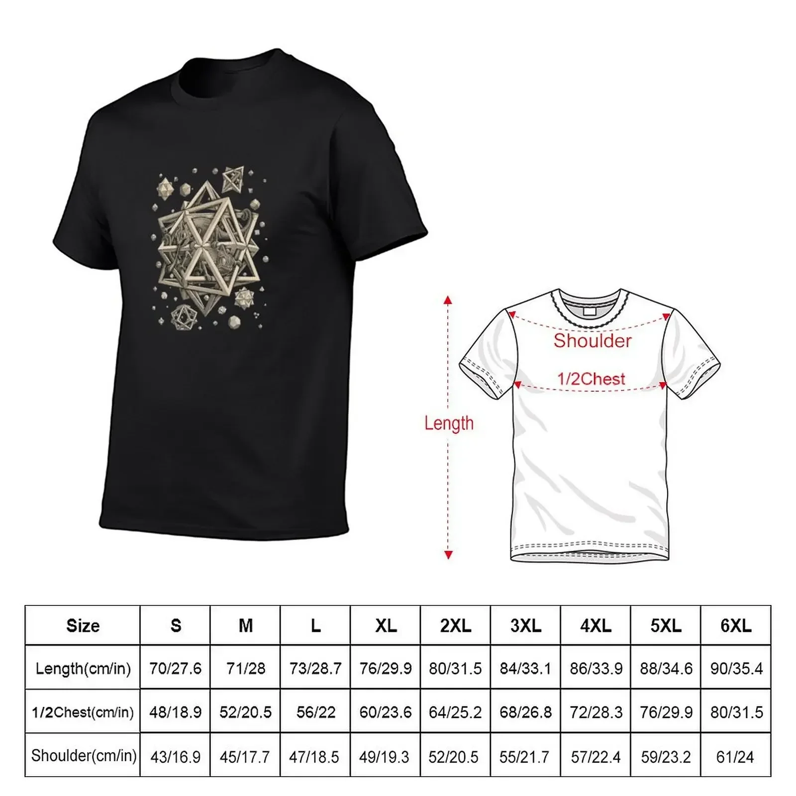 Escher - Stars T-Shirt kawaii clothes plain black t-shirts for men