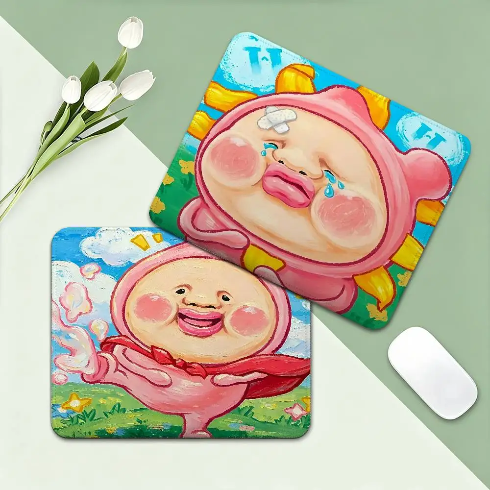 Cartoon K-Kobito Zukan Peach Funny 20x25cm Speed Version Game Computer Keyboard Office Table Mat Cheapest Cup Mats Desktop Mat
