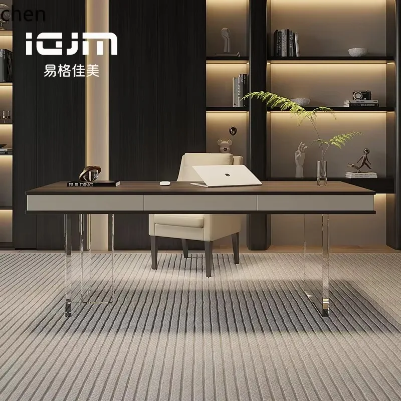 Q-2  -Minimalist Adult Home Living Room Acrylic Suspended Office Computer Desk Ready To Ship And Purchase With Peace Of Mind