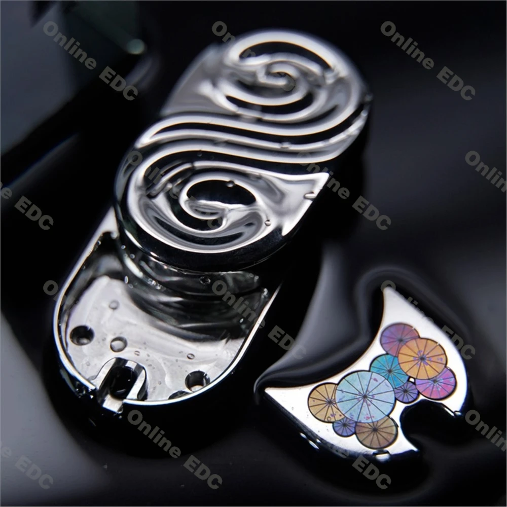 Original scellé nouveau SEKI Ripple2.0 pluie mécanique Fidget curseur Mode à cliquet EDC Fidget Spinner soulagement du Stress jouet pour adultes