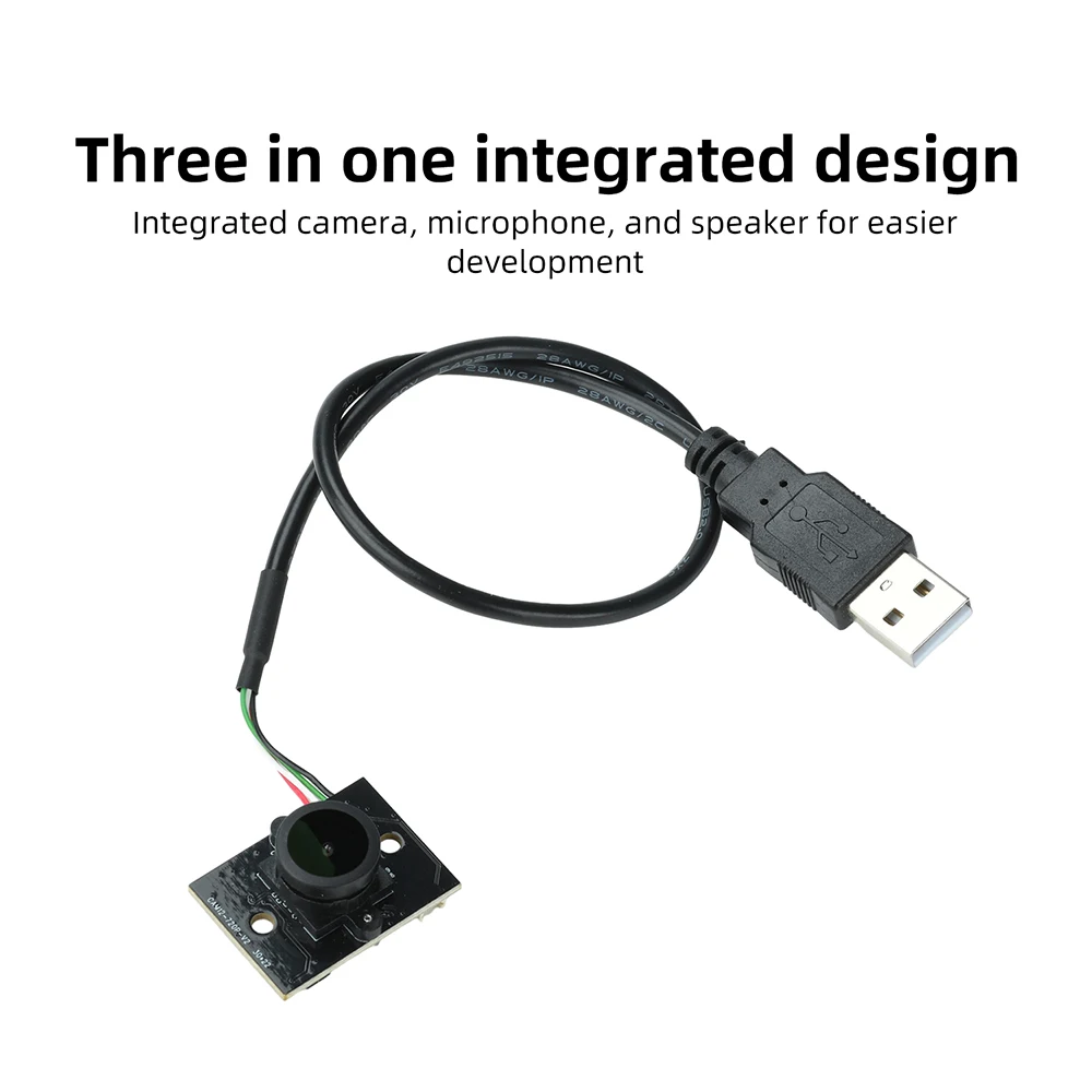 ESP32 Camera Module with 720P HD 150° Wide Angle Lens 3-in-1 Camera & Microphone Speaker USB Webcam for Development Boards