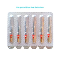 Limas de calor azules recíprocas dentales, instrumento endodóntico de 25mm, R25