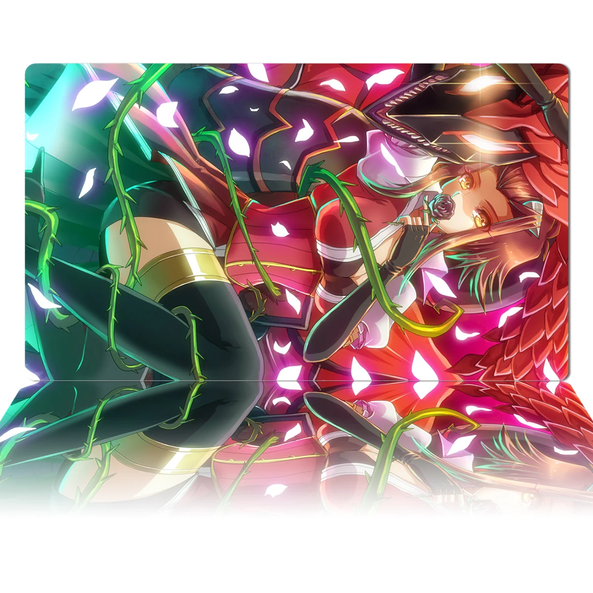 YuGiOh Playmat Akiza Izinski TCG OCG CCG Board Game Card Game Mat Mouse Pad Anime Custom Rubber Desk Mat Zones Free Bag 60x35cm