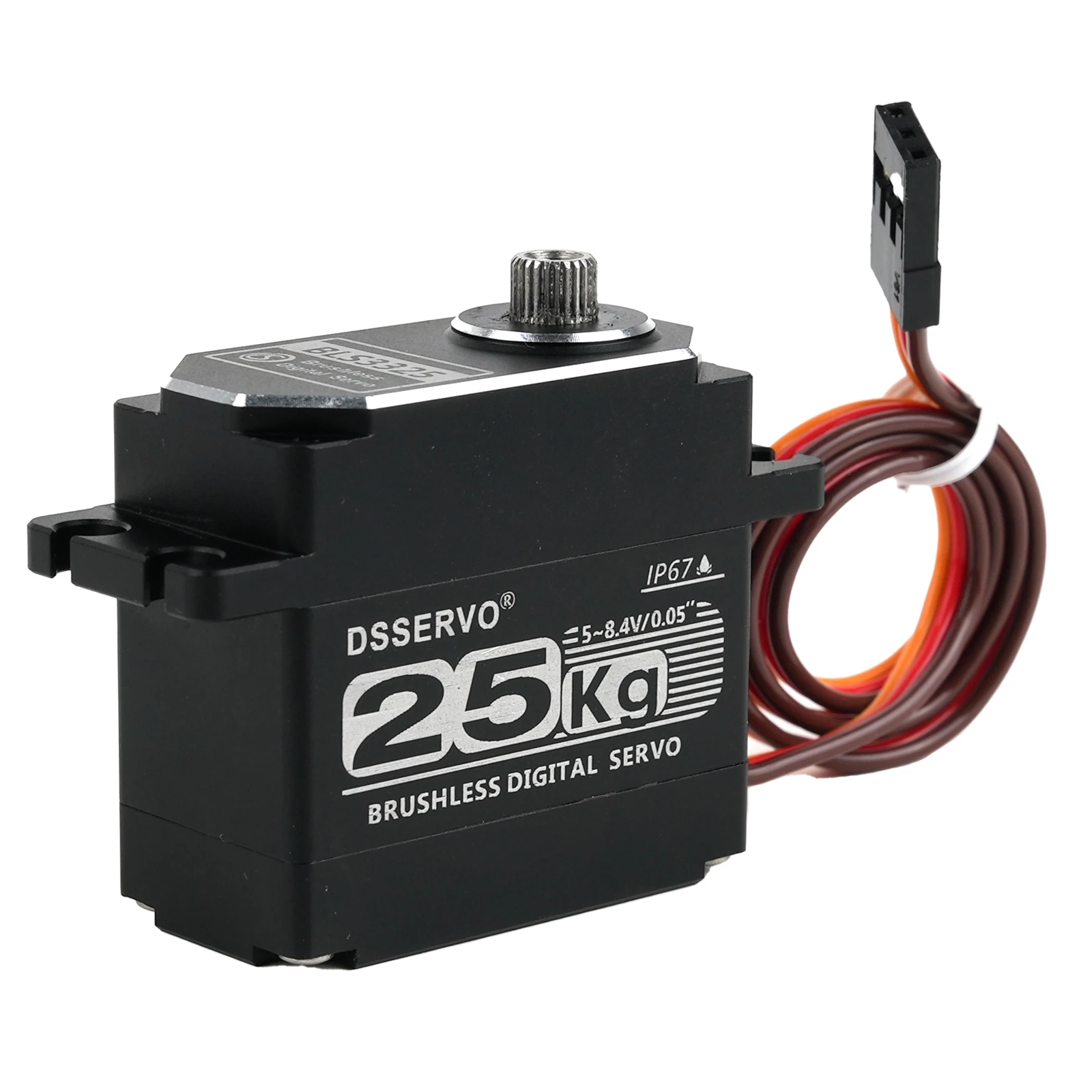 DSSERVO BLS3325 25KG Brushless Digital Servo IP67 Waterproof Full Metal Shell High Torque Motor For RC Baja Car Crawler Robot - view 5