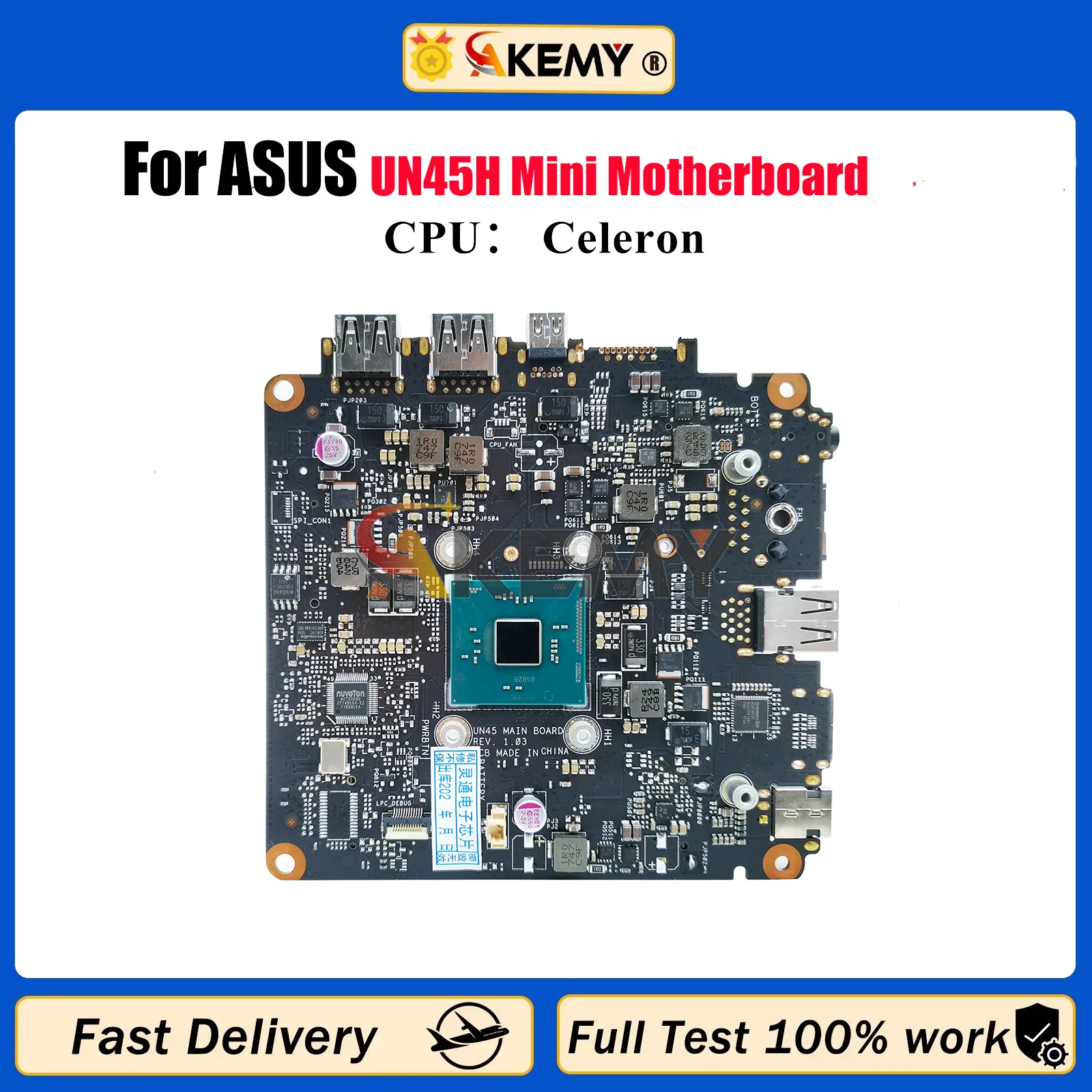 

UN45H Laptop Motherboard For ASUS ZenBook UX21A UX21A Notebook Mainboard With Celeron CPU 100% tests OK fast shipping stk