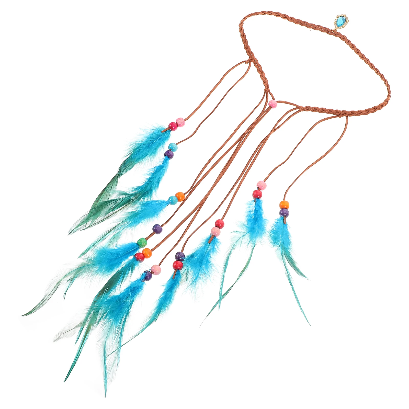 

Tribal Headwear for Girls Women Boho Plume Hair Accessory Stylish Comfortable Headband for Festivals Travel Daily Wear Ethnic