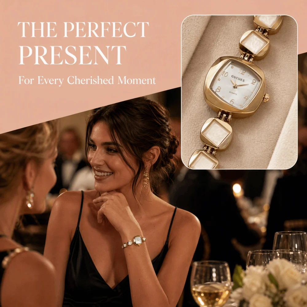 New Colored Gemstones Ladies Watch Elegant Rhombus Wristwatch Luxury Gift Bracelet Watch Women Girls