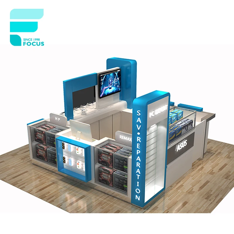 Customized-Mobile Accessories Display Stand Phone Showcase Kiosk Cell Phone Cellphone Kiosk